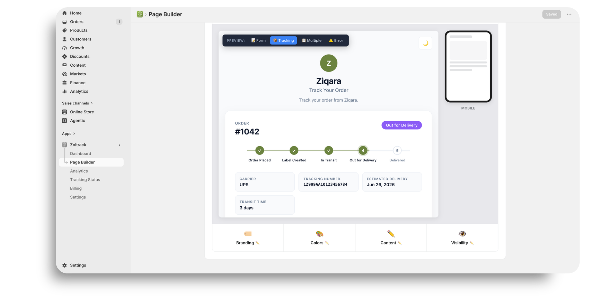 Visual Page Builder